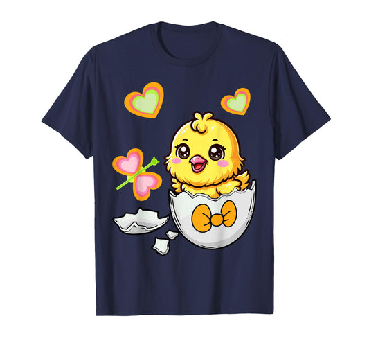 Easter Spring Chicks Children Child Baby Egg Shell Chicken Eggs T-Shirt