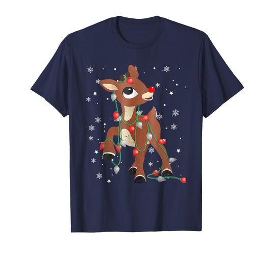 Rudolph The Red Nose Reindeer For Kids And Christmas Fan T-Shirt