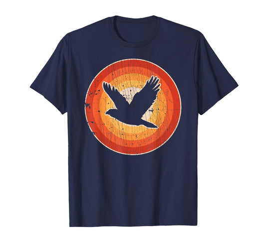 Falcon Retro Vintage 60s 70s Sunset Bird Lovers Men Women T-Shirt