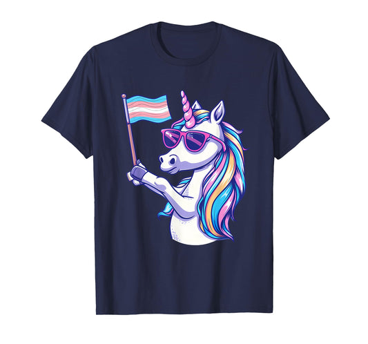 Transgender Unicorn LGBT Transsexual Flag Transsexuality T-Shirt