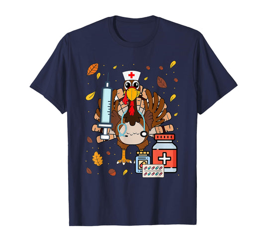 Nurse Thanksgiving Gifts Thanksgiving Nurse Life T-Shirt