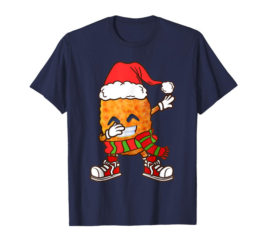 Dabbing Chicken Nuggets Christmas Kids Boys Men Dab Xmas T-Shirt