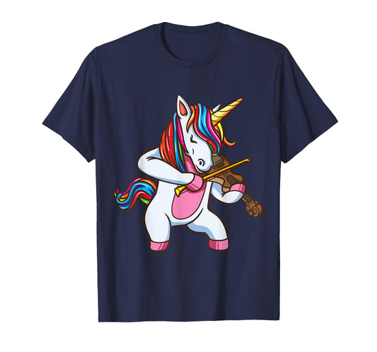 Violinist Unicorn Violin Viola Player Music Lover Gift Shirt T-Shirt