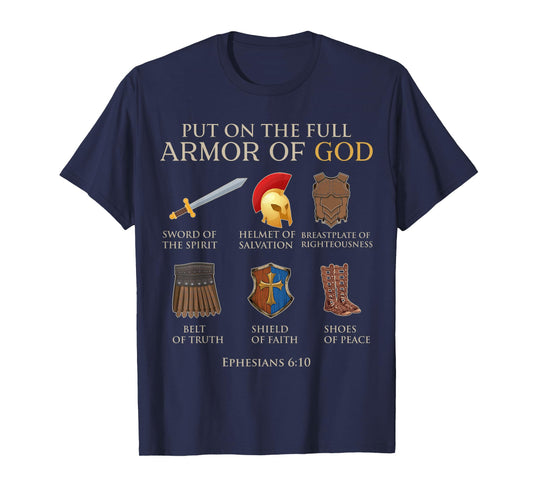 Toddler Boy Armor Of God Brother Son Men Kid Christian Jesus T-Shirt