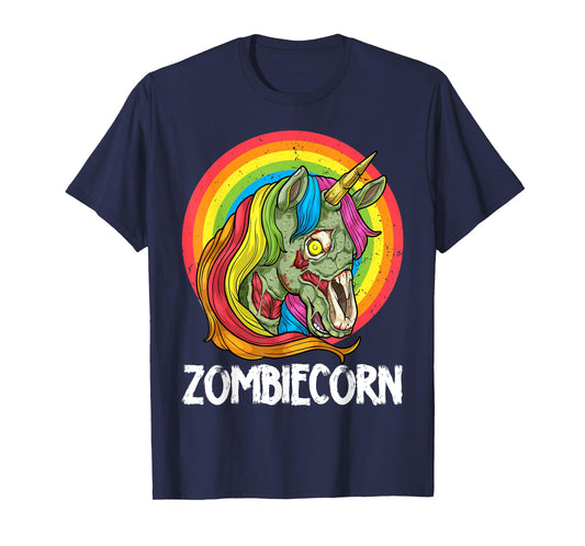 Zombiecorn Zombie Unicorn Halloween Costume Rainbow Undead T-Shirt