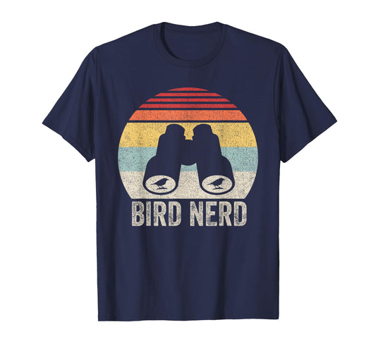 Retro Bird Nerd Shirt Birdwatcher Enthusiast Nature Animal T-Shirt