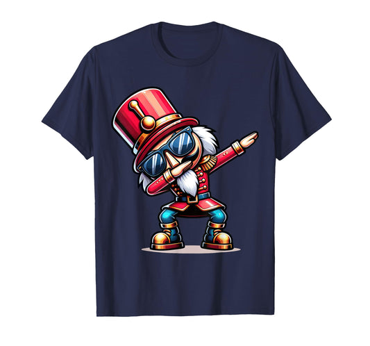 Christmas Nutcracker Dabbing Boys Santa Xmas Funny T-Shirt