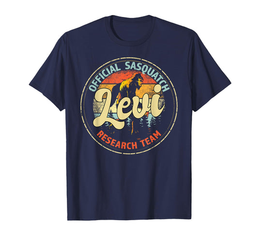 Levi Sasquatch Research Team Personalized Bigfoot T-Shirt