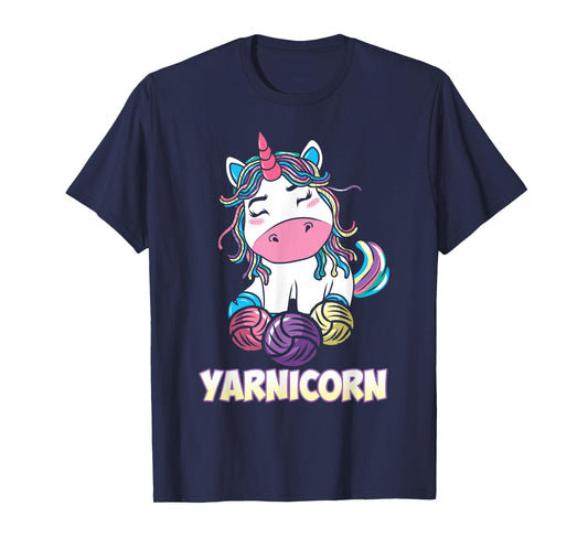 Yarnicorn Unicorn Yarn Art Knitting Lover T-Shirt