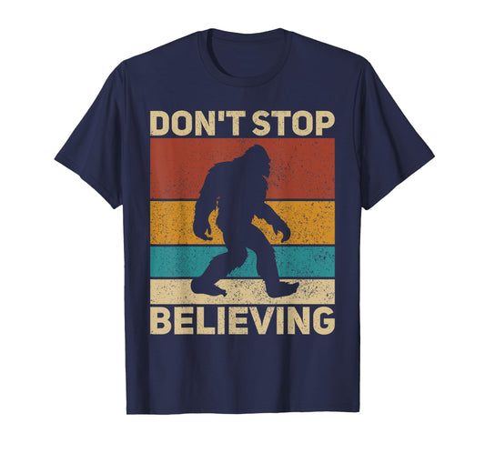 Don't Stop Believing Sasquatch Costume Mens Big Foot Bigfoot T-Shirt