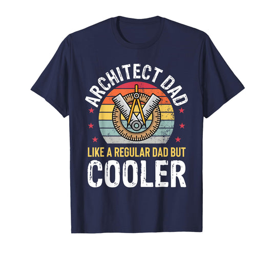 Architect Dad Architecture Engineer Father Mens Retro Funny T-Shirt