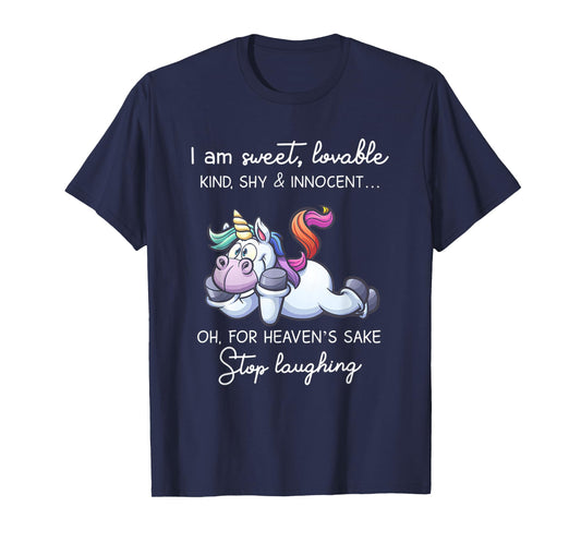 Unicorn I'm Sweet Lovable Kind Shy & Innocent T-Shirt
