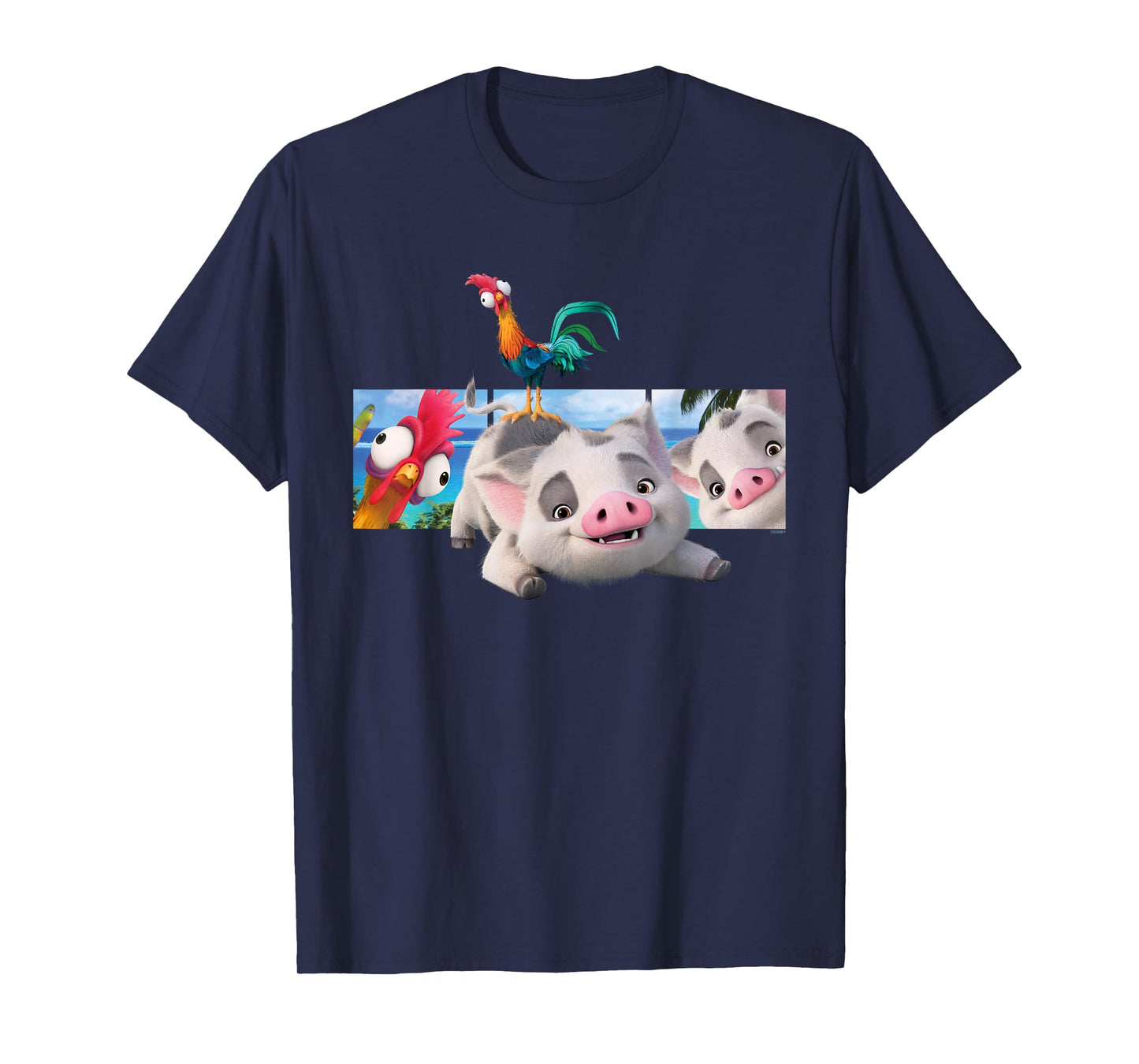 Disney Moana 2 Best Beach Friends Pua and Heihei T-Shirt