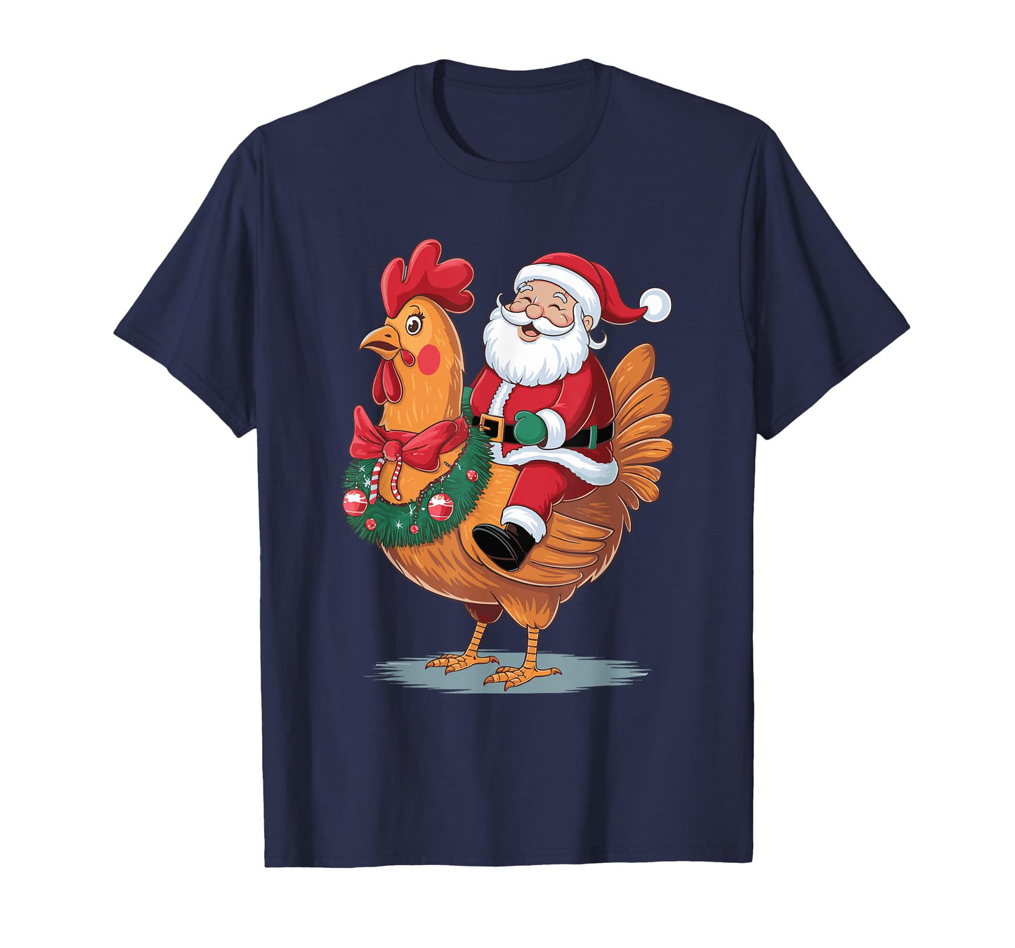 Santa Riding A Christmas Chicken T-Shirt