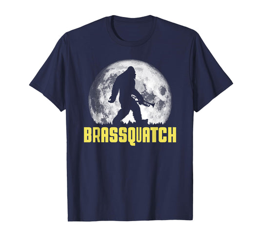 Brassquatch! Funny Bigfoot Trumpet / Brass Instrument T-Shirt