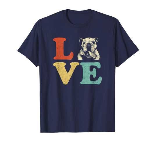 I Love My Bulldog English Bulldog Dog Lovers T-Shirt