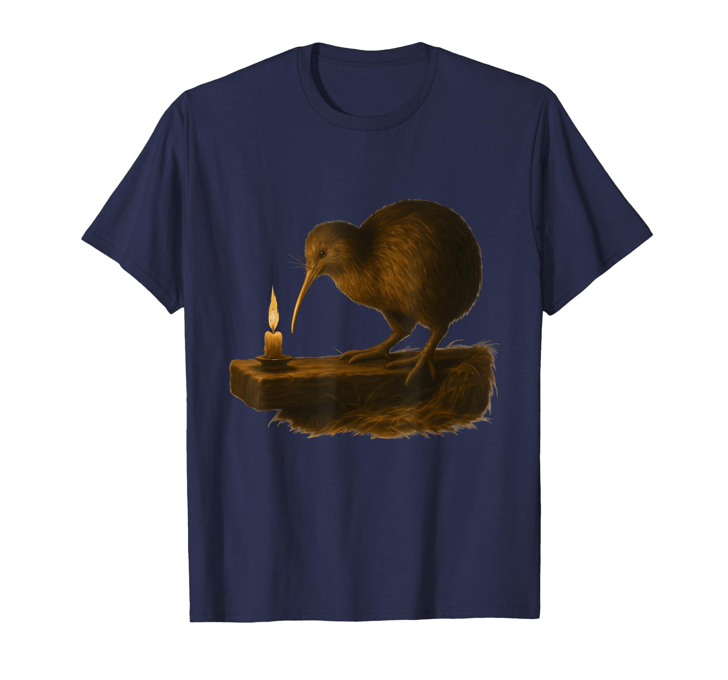 Candlelit Kiwi Night Painting T-Shirt