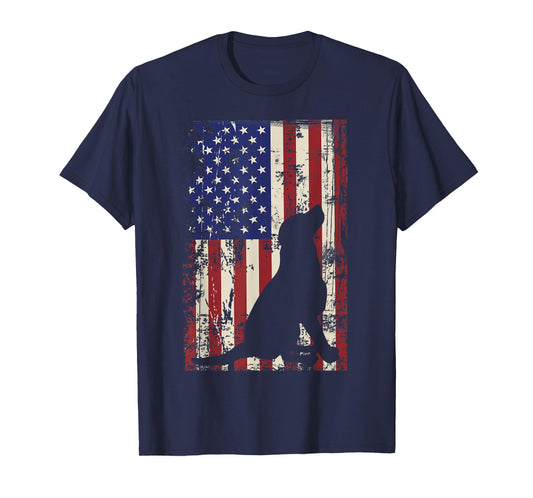 Patriotic Labrador 4th of July American Flag T-Shirt