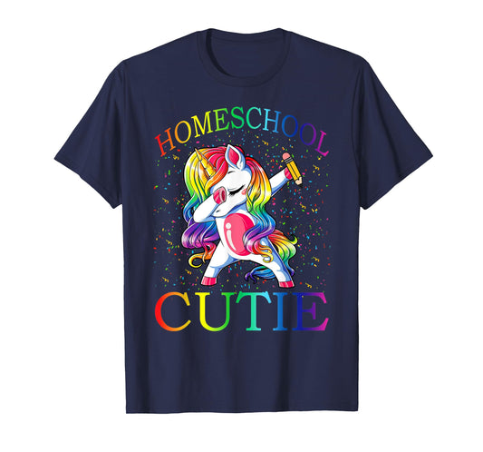 First Day Of School Homeschool Cutie Unicorn T-Shirt