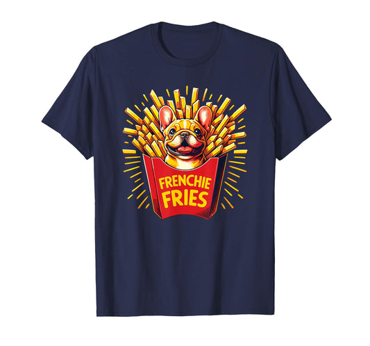 Frenchie Fries - Cute French Bulldog Funny Fries T-Shirt for Men Women Girls Kids