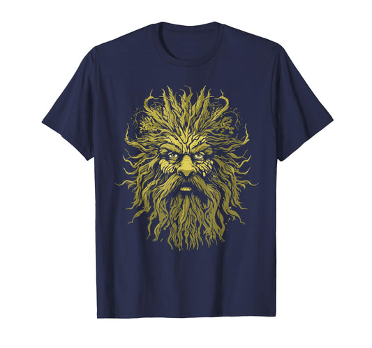 Sasquatch Nature Tree Beard Man T-Shirt