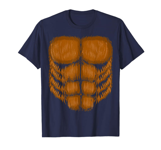 Halloween Bigfoot Chest Costume Shirt Sasquatch Gifts Men T-Shirt