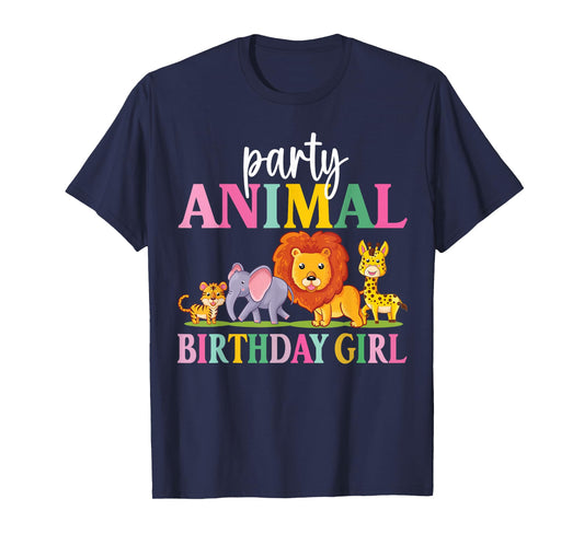 Wild Birthday Girl Zoo Party Funny Safari Birthday Party T-Shirt