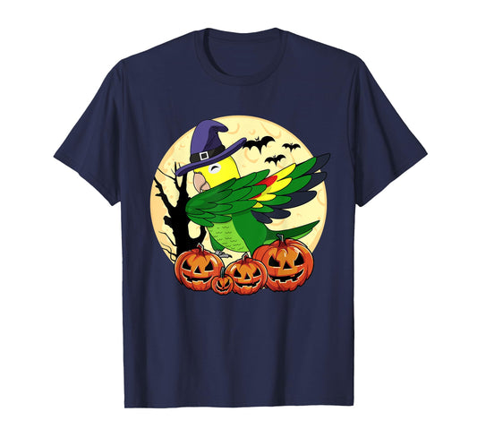 Dabbing Halloween Parrot I Double Yellow-headed Amazon T-Shirt