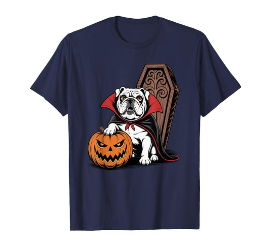 Halloween English Bulldog Coffin Bulldogs T-Shirt