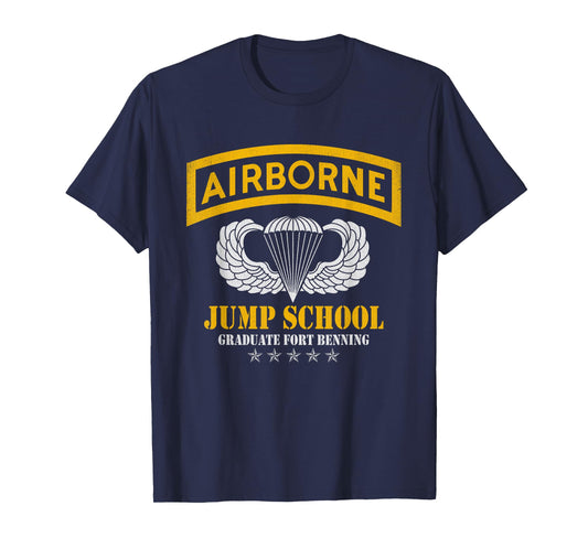 Airborne Veteran T-Shirt Fort Benning Jump School Military T-Shirt