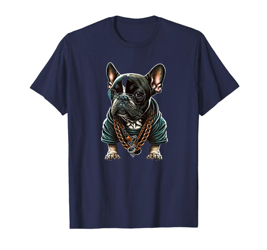 Funny French Bulldog Frenchie Rap hip hop R&B T-Shirt