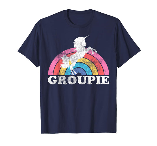 Funny Rainbow Unicorn Concert Rock N Roll Lover Groupie Gift T-Shirt