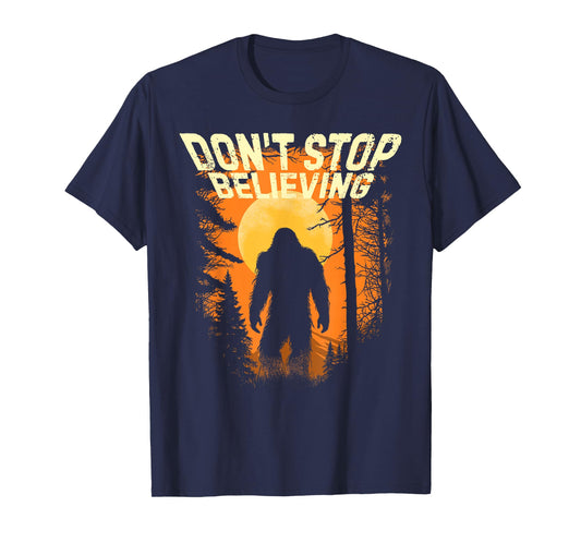 Cryptid Bigfoot Don't Stop Believing Sasquatch Cryptidcore T-Shirt