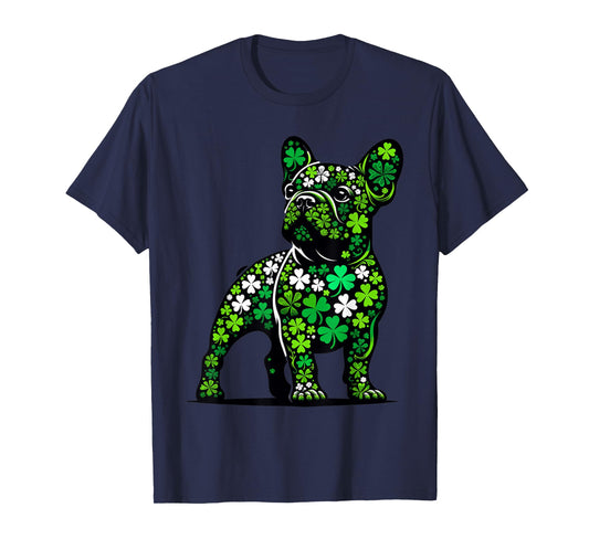 St Patricks Day Dog Themed Women Men French Bulldog Lover T-Shirt