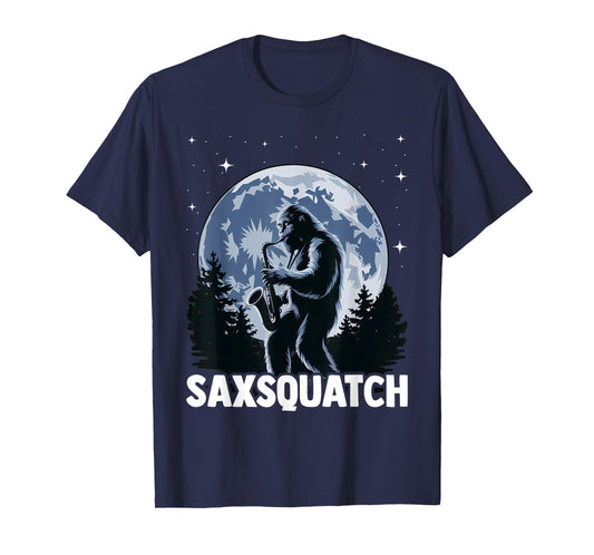 Saxaphone Instrument Players - Bigfoot Sasquatch Saxsquatch T-Shirt
