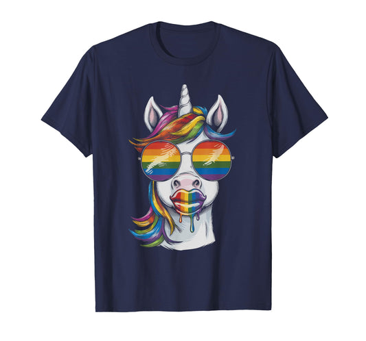 LGBT Gift Gay Pride Month Parade Rainbow Transgender Unicorn T-Shirt