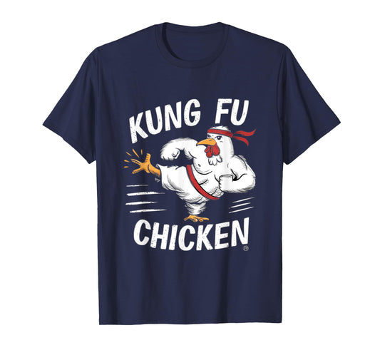 Kung Fu Chicken Funny Karate Rooster Women Men Chicken T-Shirt