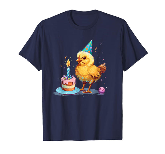Birthday Kid Chick Costume for Cake, Party Hat and Poultry T-Shirt
