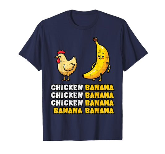 Chicken Banana Dance Funny Fruit Meme Girls Kids Women Men T-Shirt