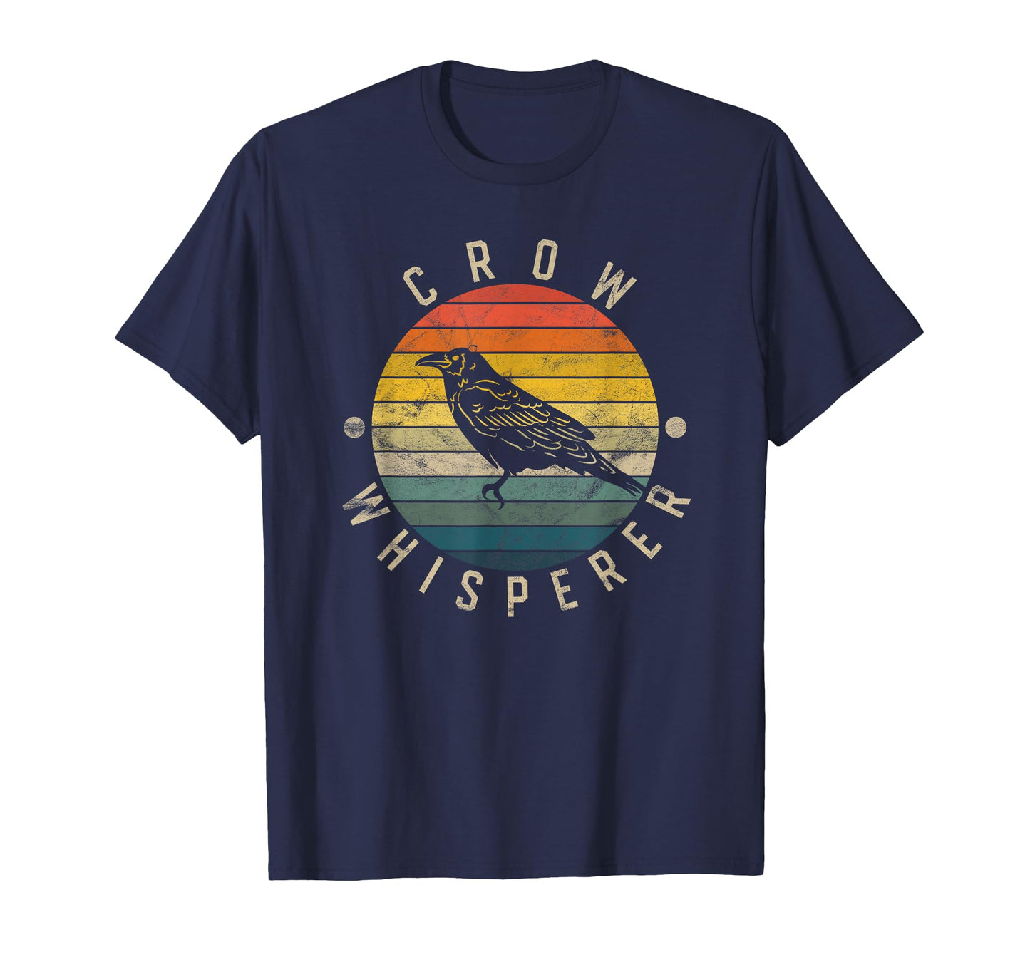 Crow Whisperer Vintage Sunset Cute Raven T-Shirt