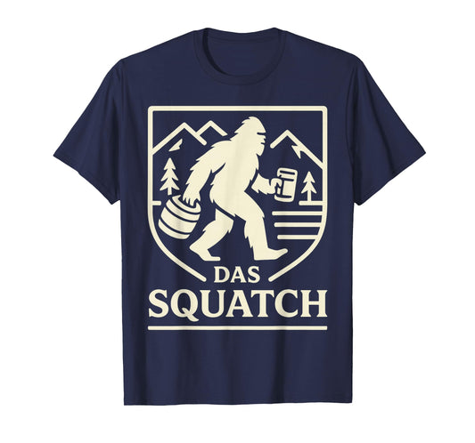 Das Squatch Funny Bigfoot Oktoberfest Drinking Beer German T-Shirt