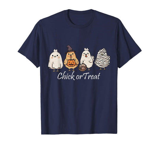 Chicken Chick Or Treat Funny Halloween Costume Chicken Lover T-Shirt