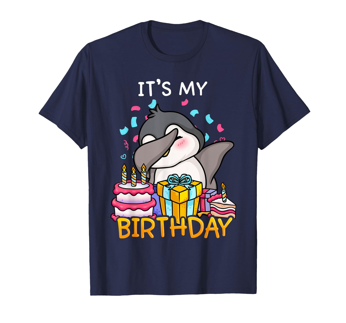 Its My Birthday Funny Dabbing Cute Penguin Dance Seabird T-Shirt