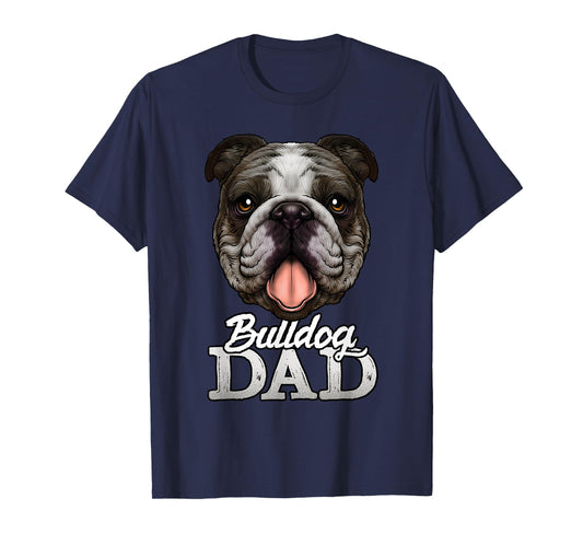 Dog Papa Shirt Bulldog Dad Gifts English Bulldog Gifts T-Shirt