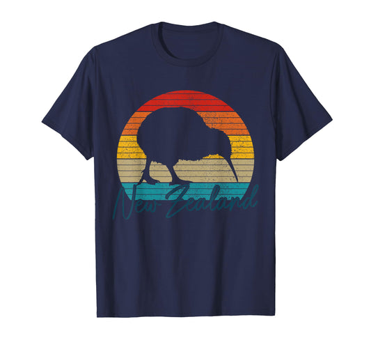 New Zealand Vintage Retro Kiwi Bird T-Shirt