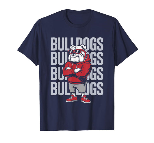 Retro Bulldogs Gift for Men Women Boys Girls Kids T-Shirt