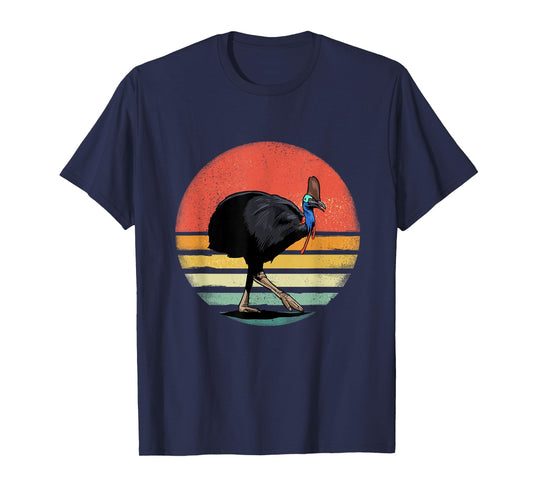 Retro Vintage Cassowary Bird Animal Bird Lover Bird Watcher T-Shirt