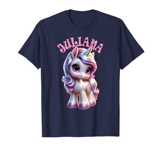 Juliana Cute Unicorn Design for Girls Name Juliana T-Shirt