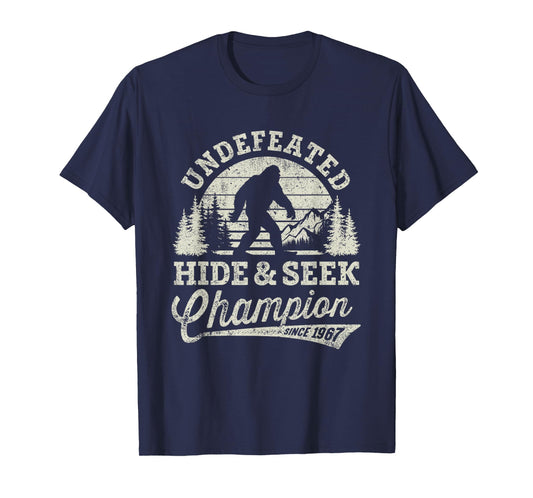 Bigfoot Undefeated Hide And Seek Champion Vintage T-Shirt