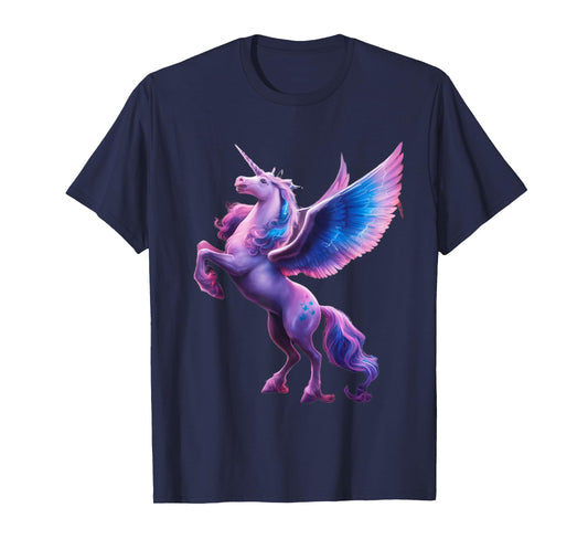 Unicorn Magical Mystical Purple Unicorn Pegasus T-Shirt